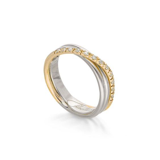 Ring Rubinia Woman in Silver Diamante 0.17 Ct AN8AGBT - AN8AGBT